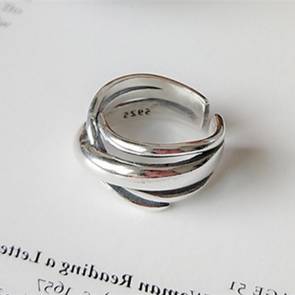 NEW 925 Sterling Silver Infinity Adjustable Ring A - Picture 5 of 7